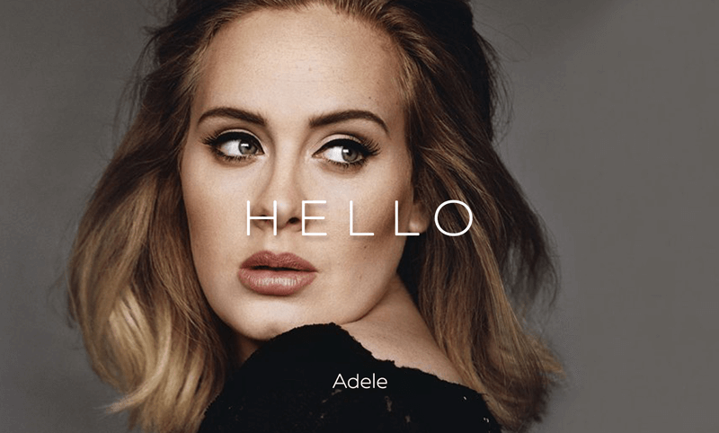 Adele – Hello：歌詞の日本語和訳