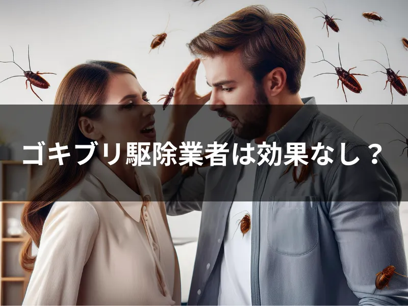 ゴキブリ駆除業者は効果なし？意味がないと言われる理由